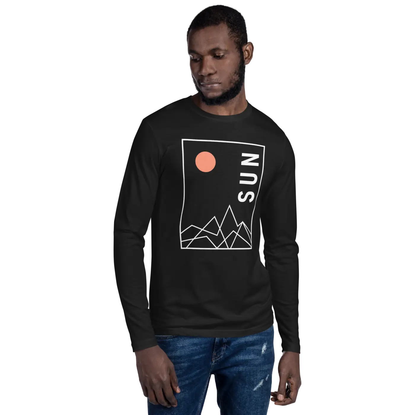 Eco Abstract Landscape Long Sleeve T-Shirt - DipaliZ