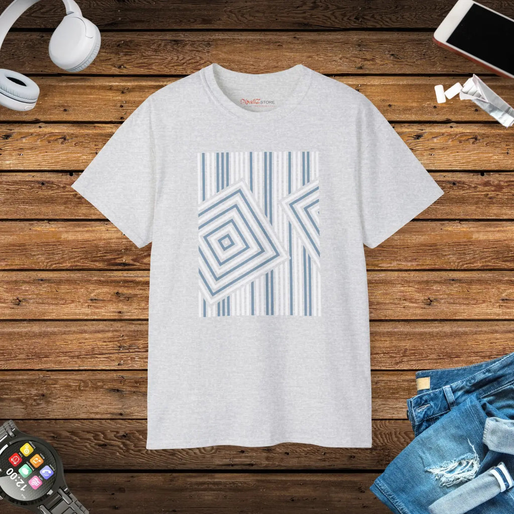 Statement T-Shirt - Abstract Lines Eco-Friendly - DipaliZ
