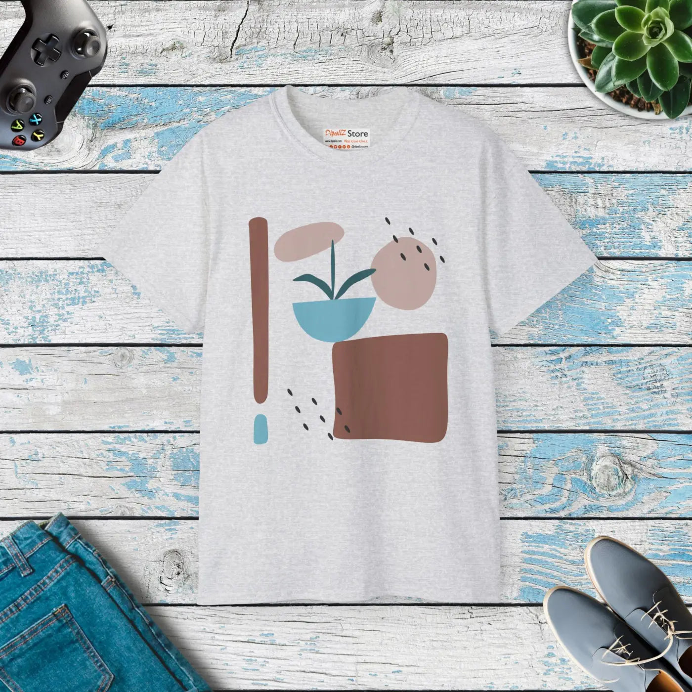 Abstract Minimalistic Art T-Shirt - Modern Comfort - DipaliZ