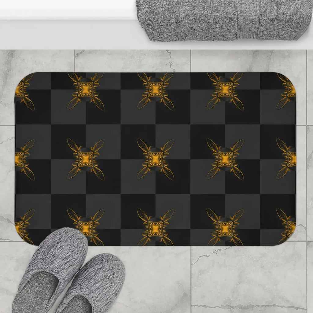 Bath Mat - Abstract Pattern Eco-Friendly Design - DipaliZ