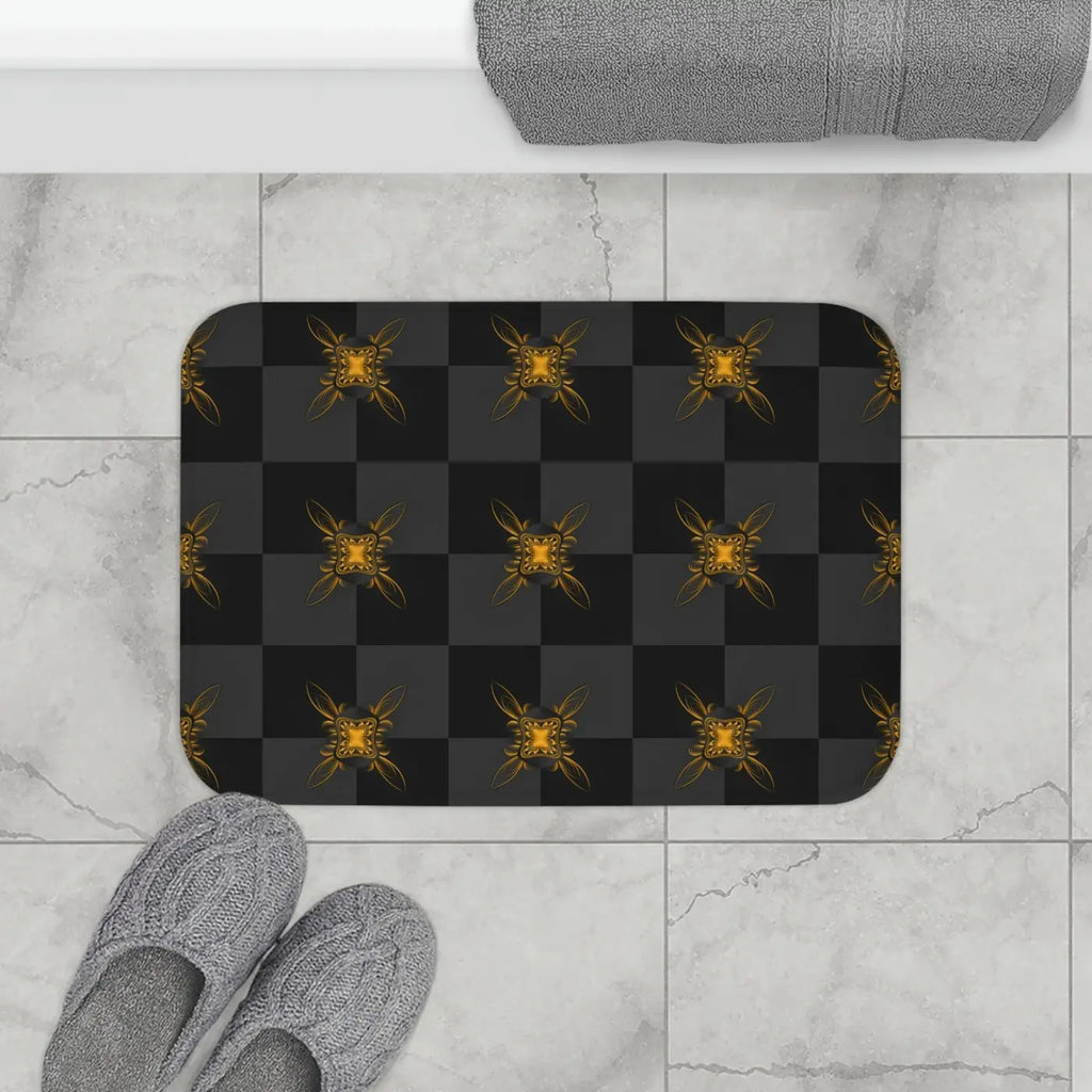 Bath Mat - Abstract Pattern Eco-Friendly Design - DipaliZ