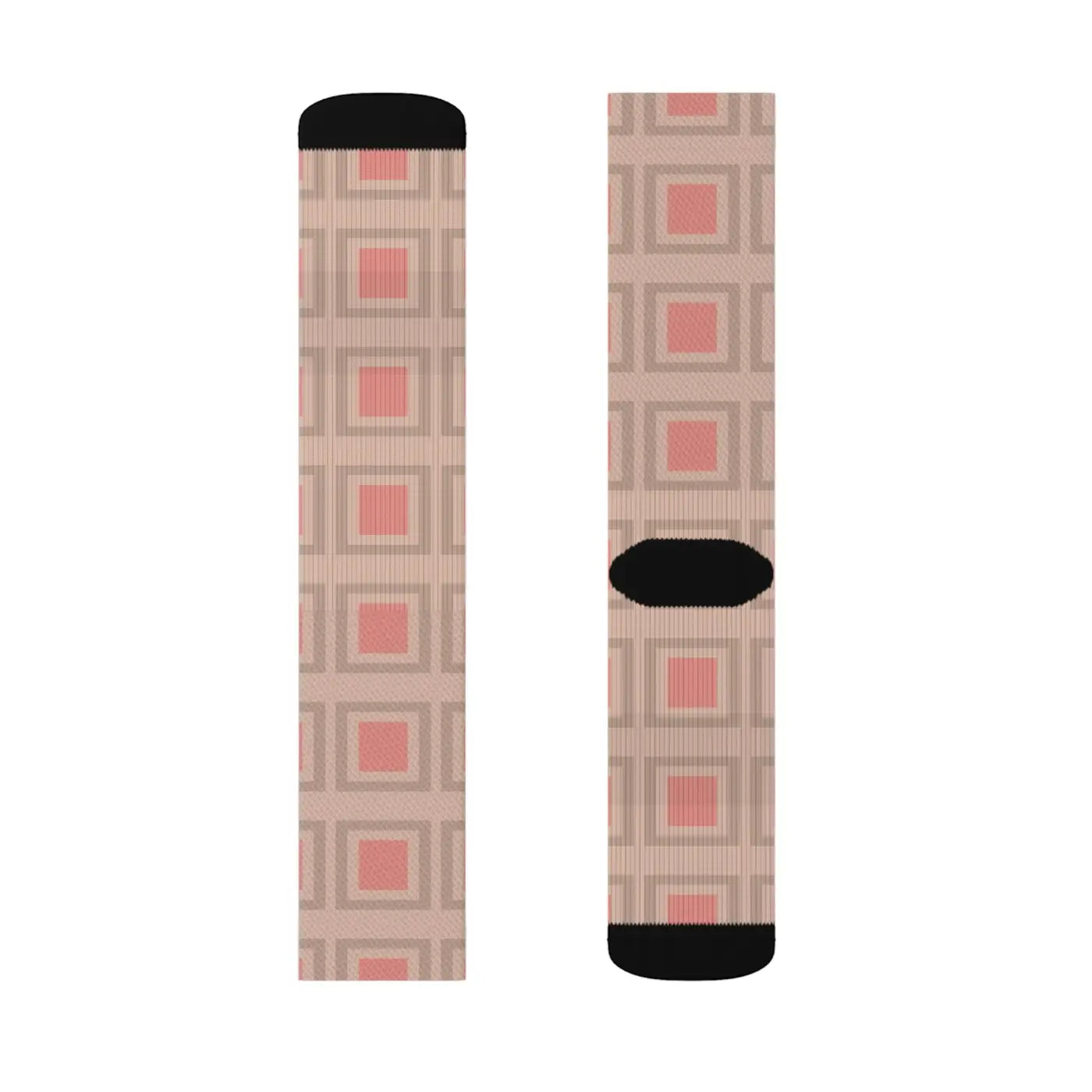 Bold Abstract Pattern Sublimation Socks - Women's Fashion - DipaliZ