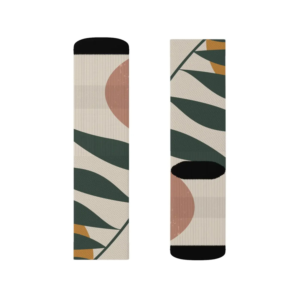 Abstract Pattern Sublimation Socks - Polyester Comfort - DipaliZ