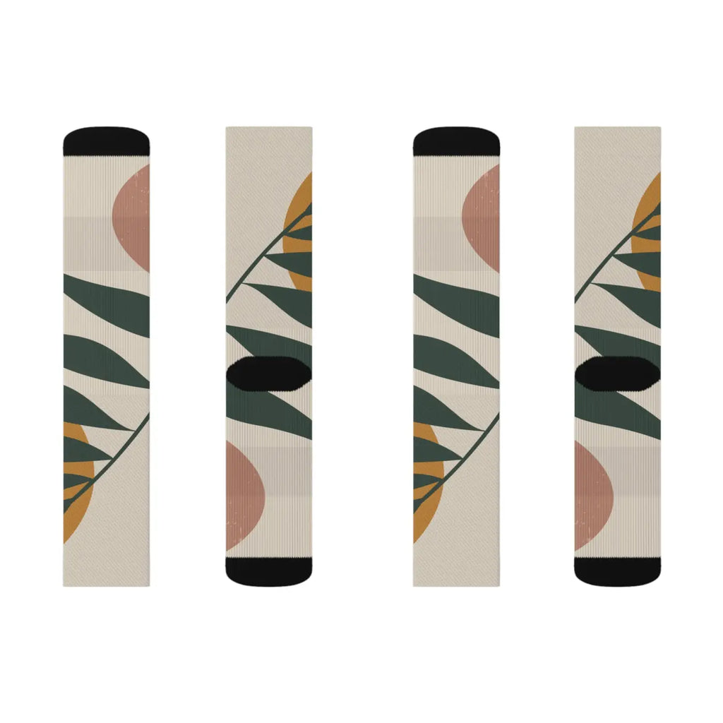 Abstract Pattern Sublimation Socks - Polyester Comfort - DipaliZ