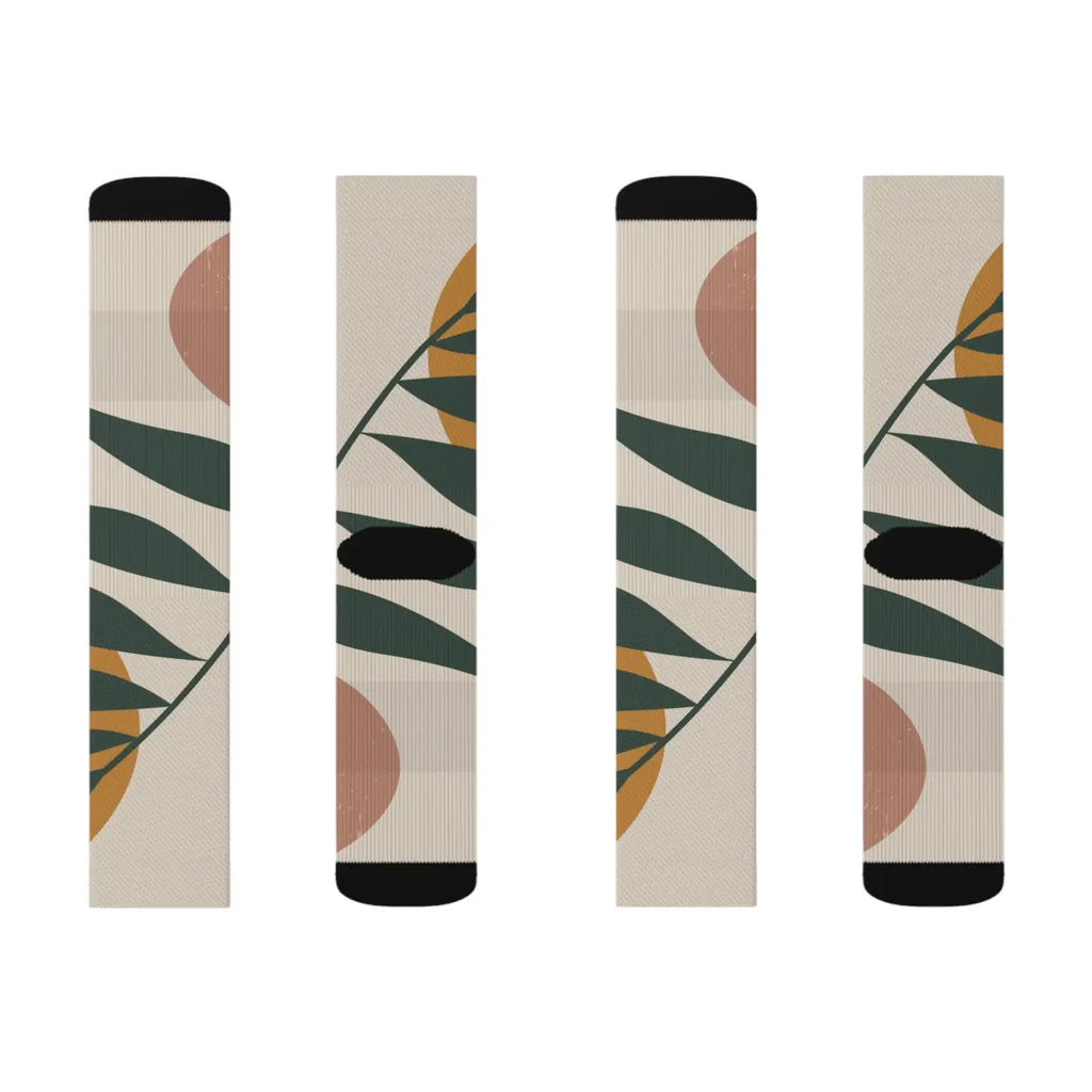 Abstract Pattern Sublimation Socks - Polyester Comfort - DipaliZ