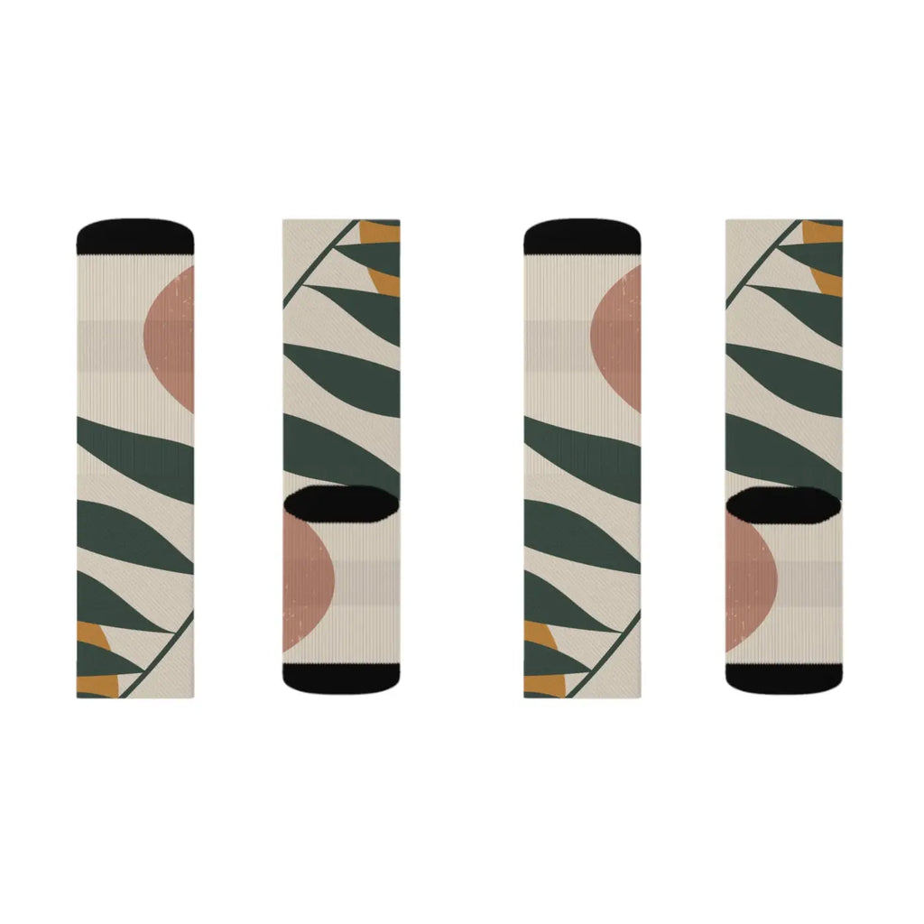 Abstract Pattern Sublimation Socks - Polyester Comfort - DipaliZ