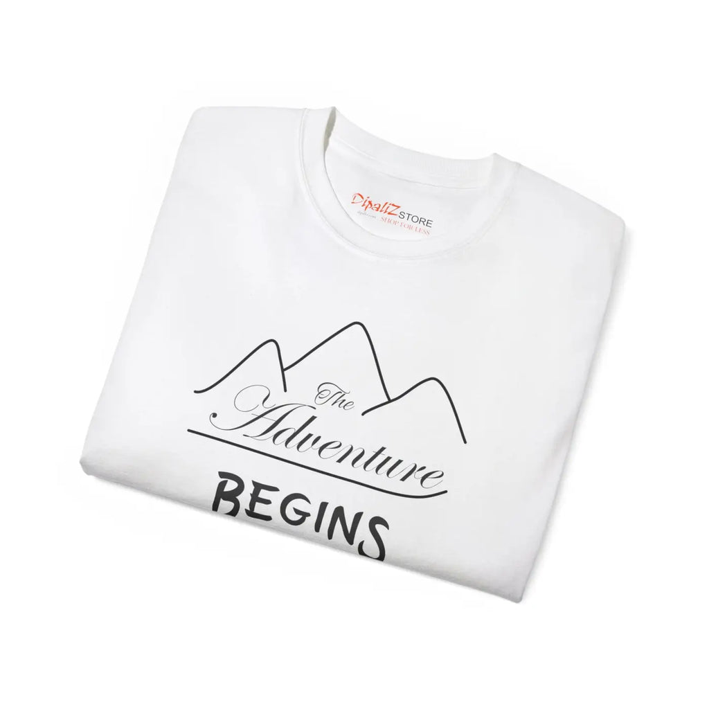 The Adventure Begins T-Shirt - Eco-Friendly Gifts - DipaliZ