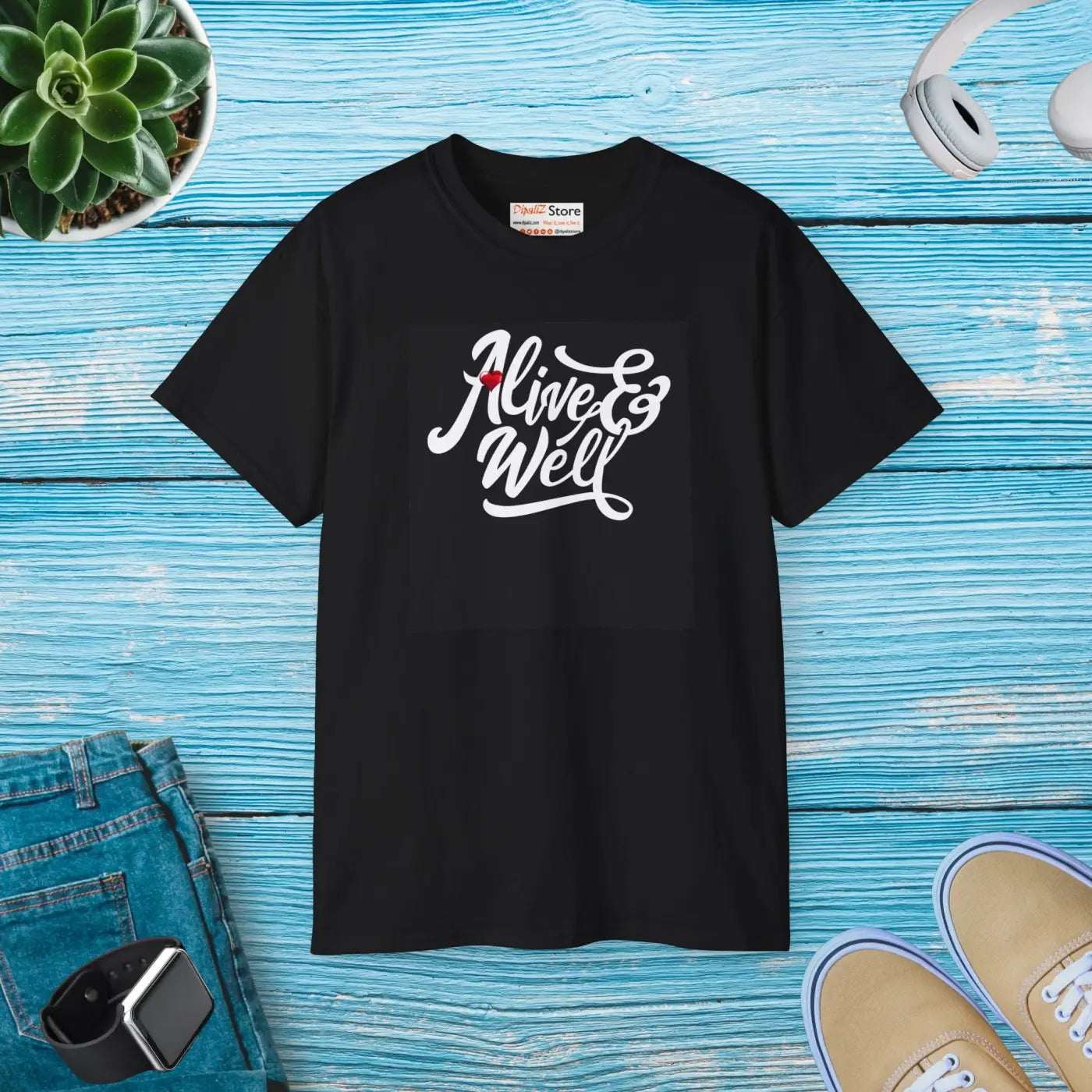 Eco-Friendly T-Shirt - Alive and Well Everyday Style - DipaliZ
