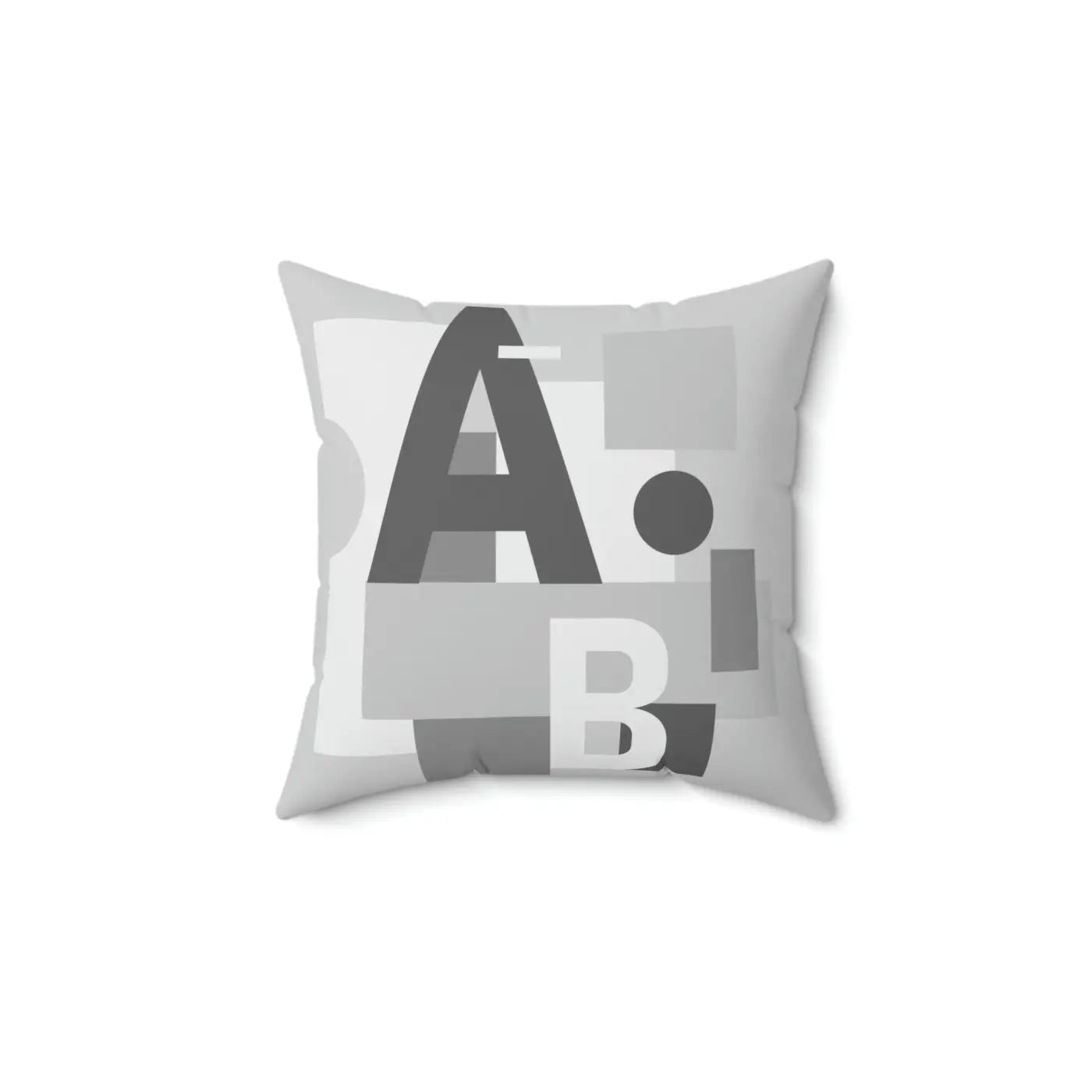 Alphabet Spun Polyester Square Pillow - Vibrant Home Decor - DipaliZ