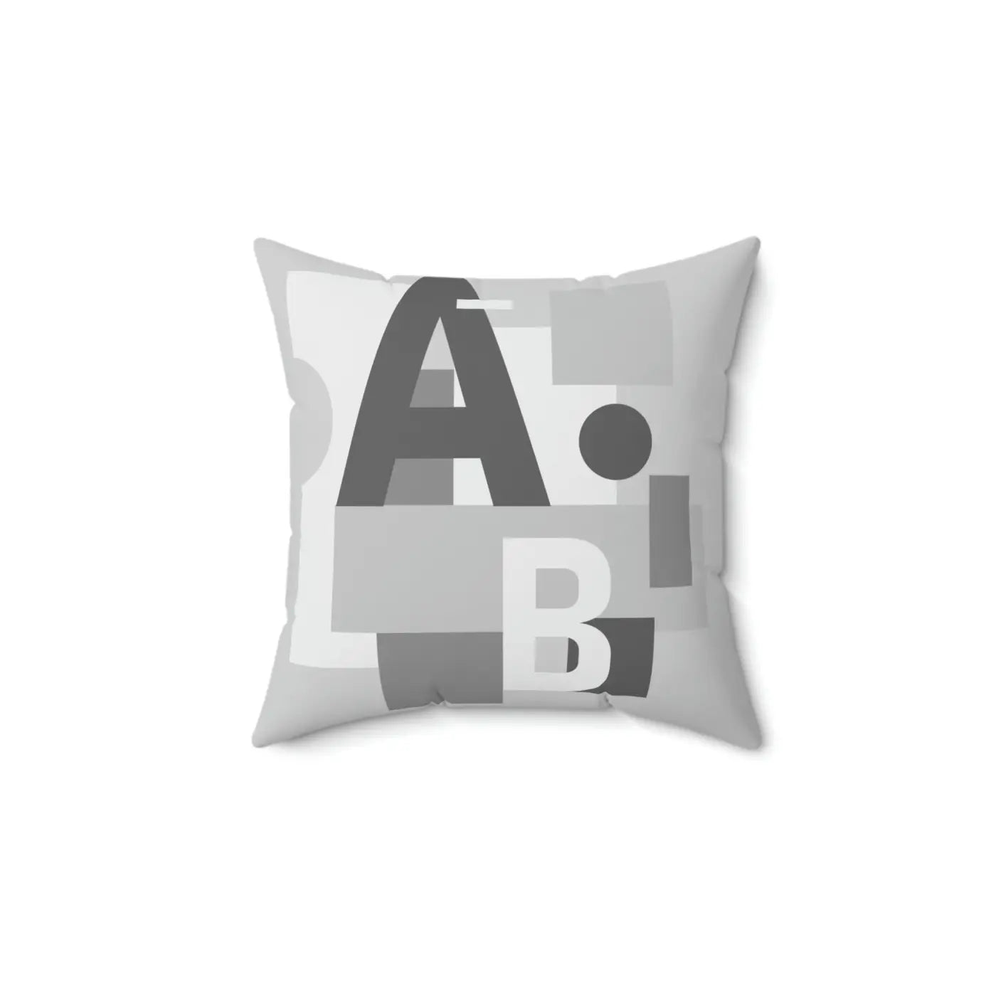 Alphabet Spun Polyester Square Pillow - Vibrant Home Decor - DipaliZ