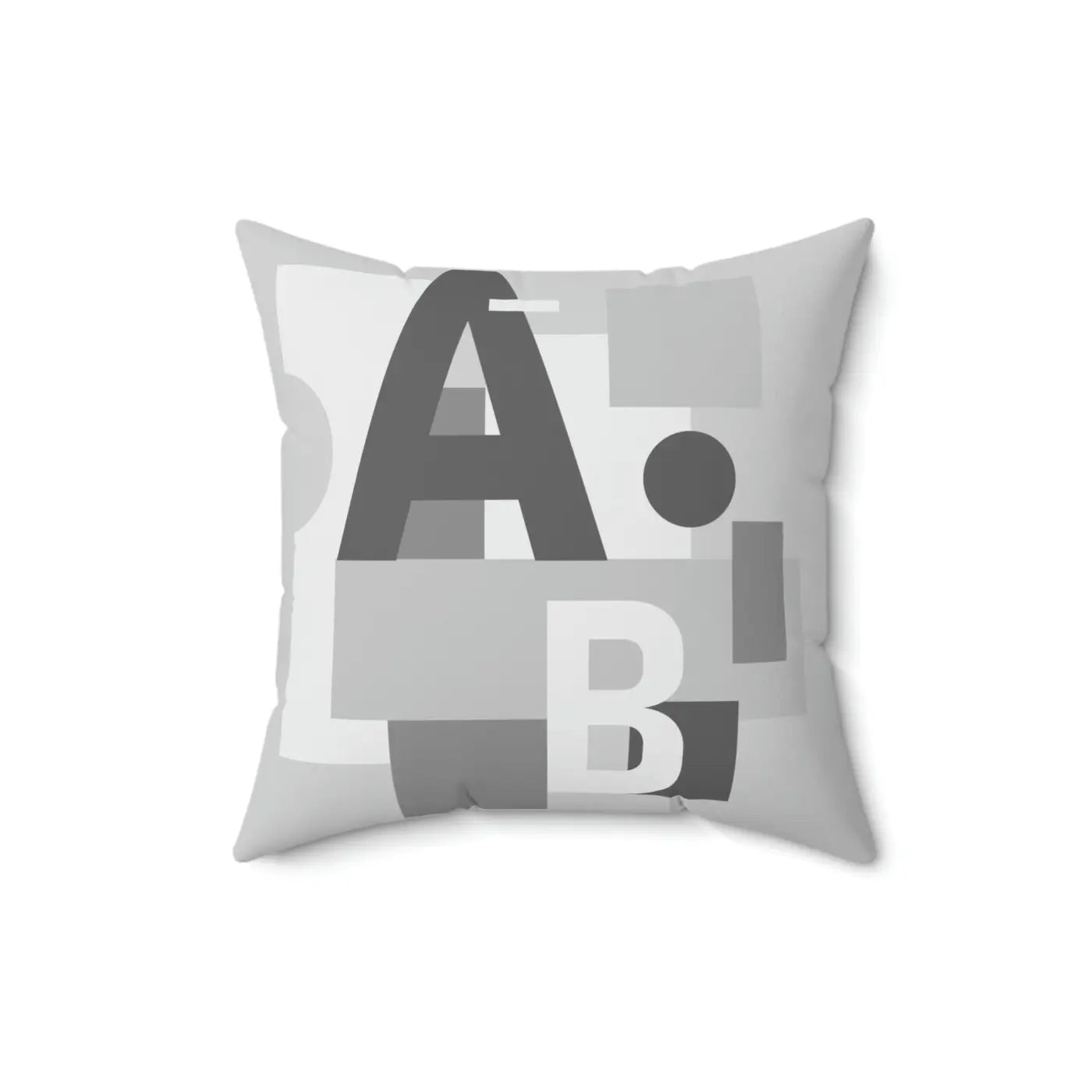 Alphabet Spun Polyester Square Pillow - Vibrant Home Decor - DipaliZ