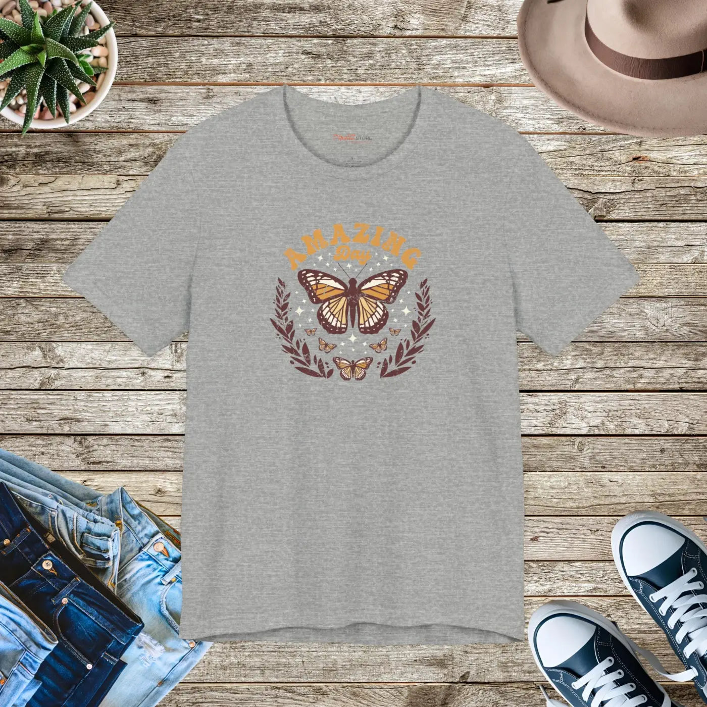 Butterfly T-Shirt - Unisex Jersey Short Sleeve - DipaliZ