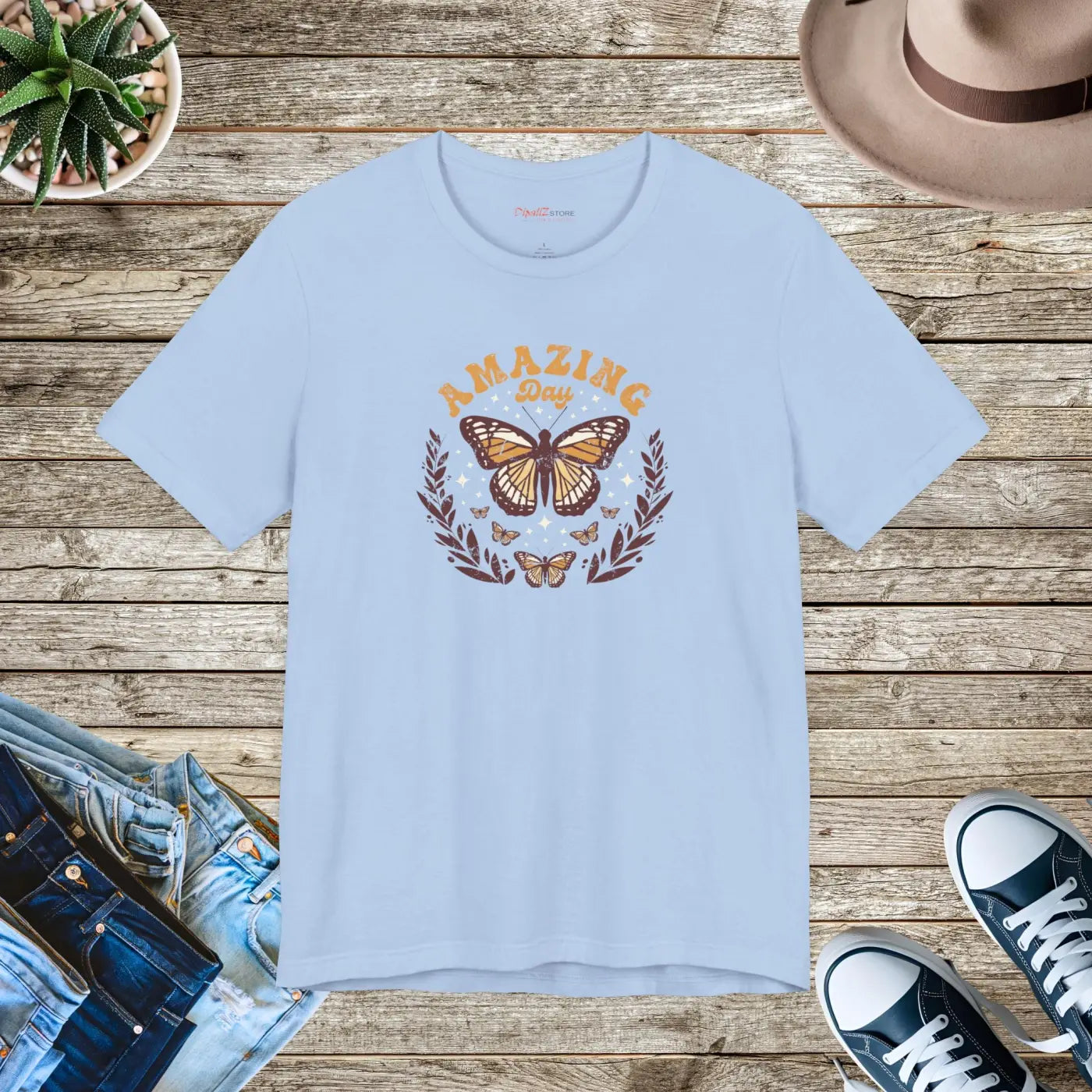 Butterfly T-Shirt - Unisex Jersey Short Sleeve - DipaliZ