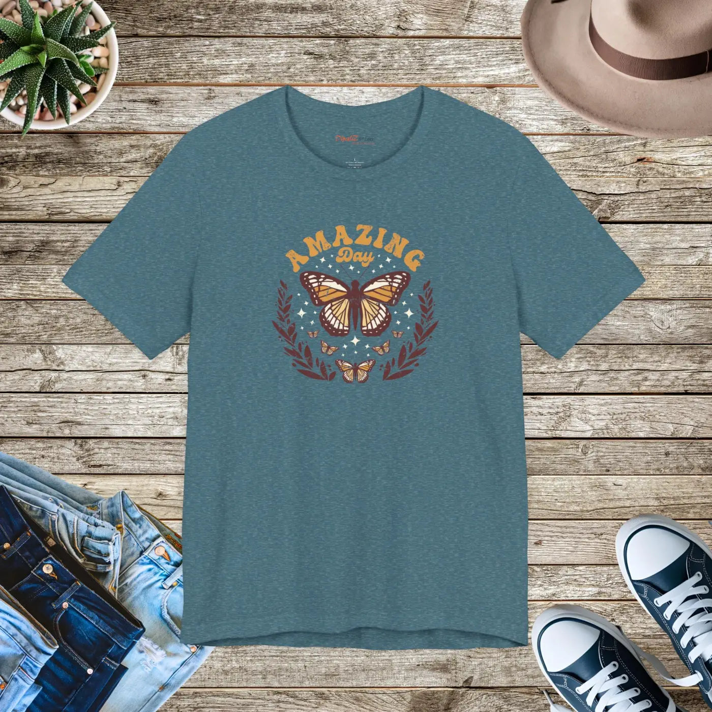 Butterfly T-Shirt - Unisex Jersey Short Sleeve - DipaliZ