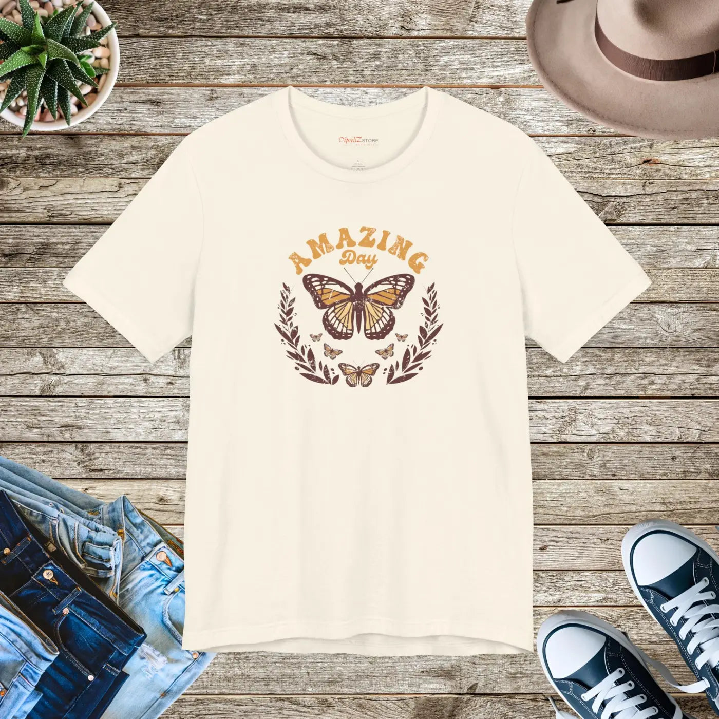Butterfly T-Shirt - Unisex Jersey Short Sleeve - DipaliZ
