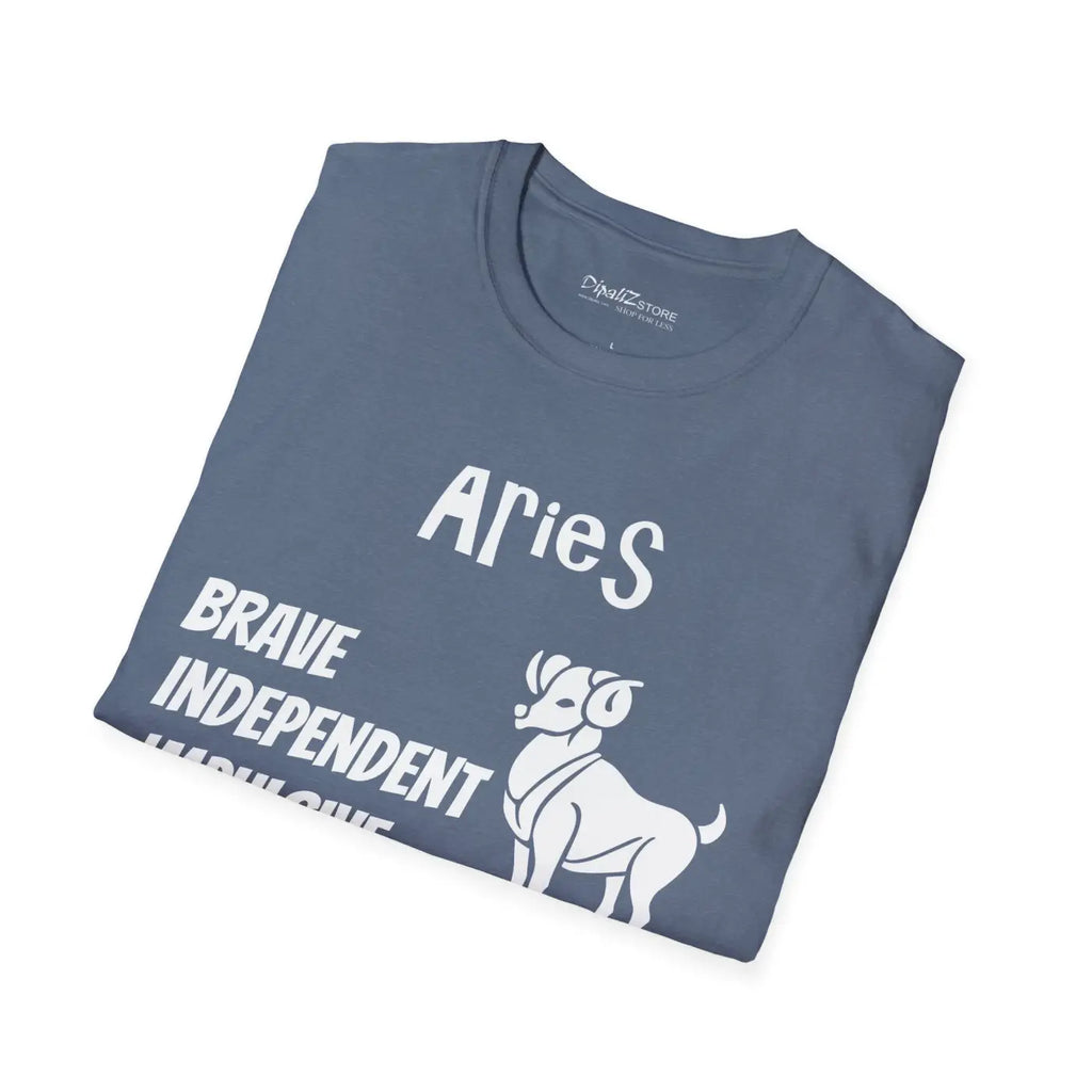 Aries Zodiac Sign Tee - Trailblazer Spirit Design - DipaliZ