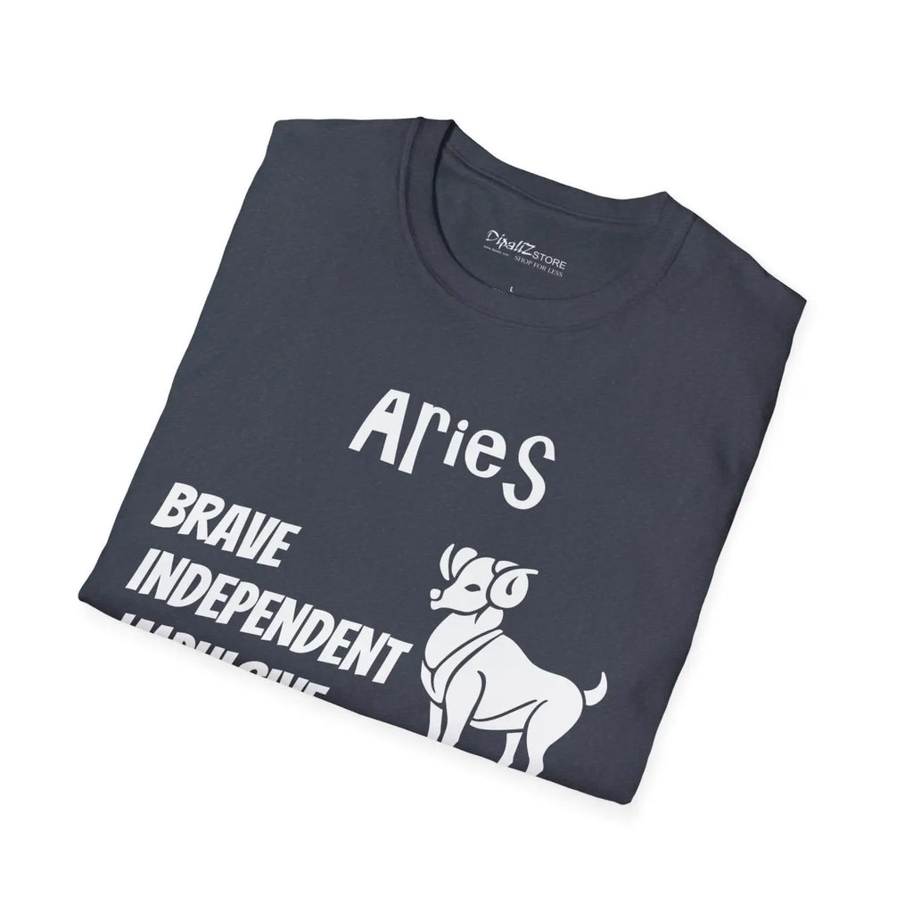Aries Zodiac Sign Tee - Trailblazer Spirit Design - DipaliZ