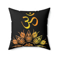 Mandala Pattern Polyester Square Pillow - Aum Design - DipaliZ