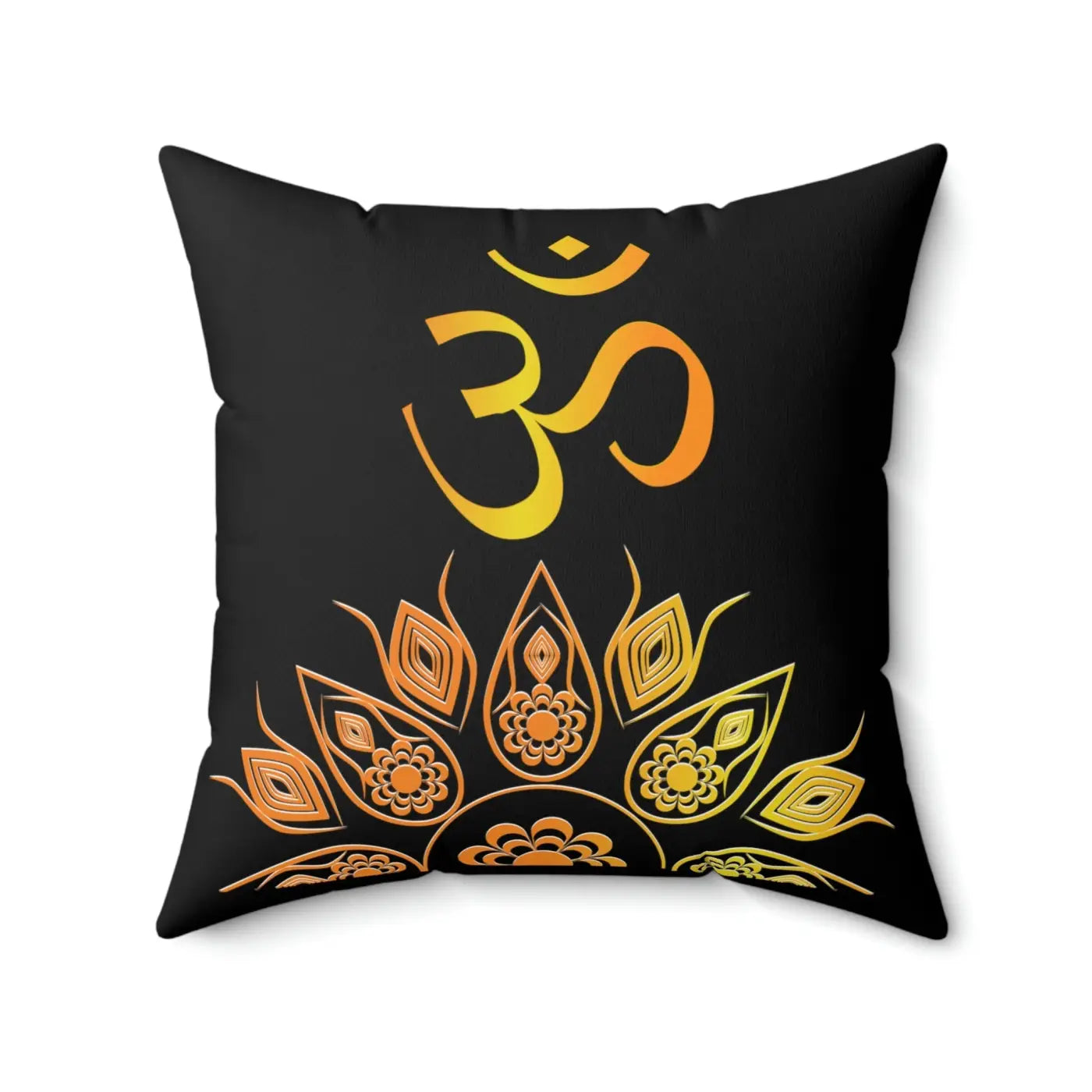 Mandala Pattern Polyester Square Pillow - Aum Design - DipaliZ