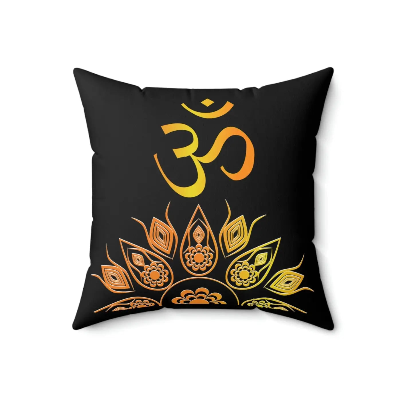 Mandala Pattern Polyester Square Pillow - Aum Design - DipaliZ