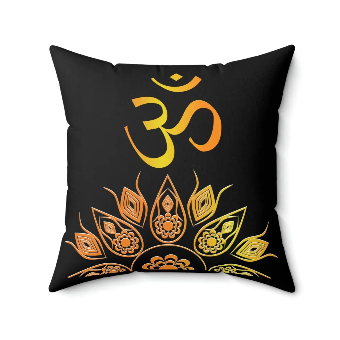 Mandala Pattern Polyester Square Pillow - Aum Design - DipaliZ