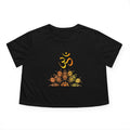Flowy Cropped Tee - Aum Cotton Relaxed Fit - DipaliZ