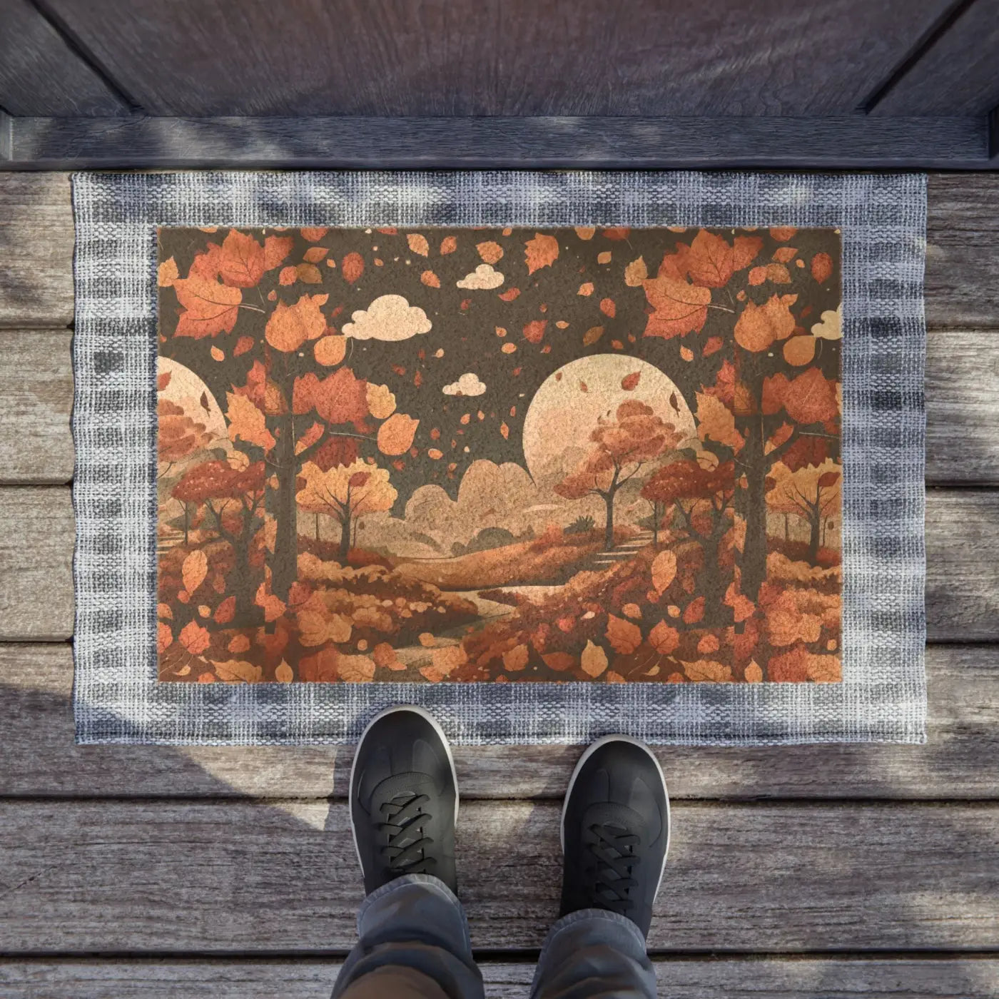Autumn Scenery Doormat - Outdoor Coir Fiber - DipaliZ
