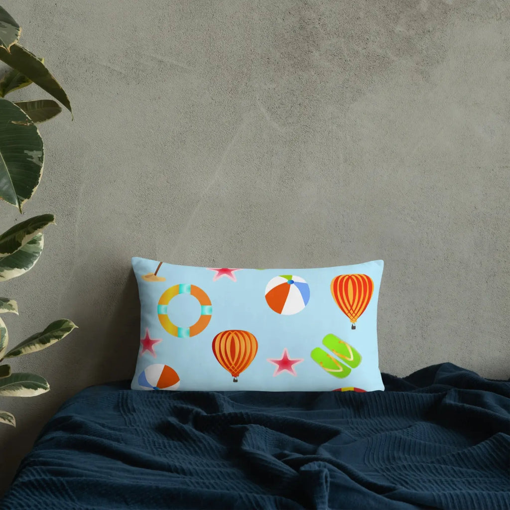Cozy Throw Pillow - Summer Getaway Polyester Design - DipaliZ