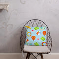 Cozy Throw Pillow - Summer Getaway Polyester Design - DipaliZ