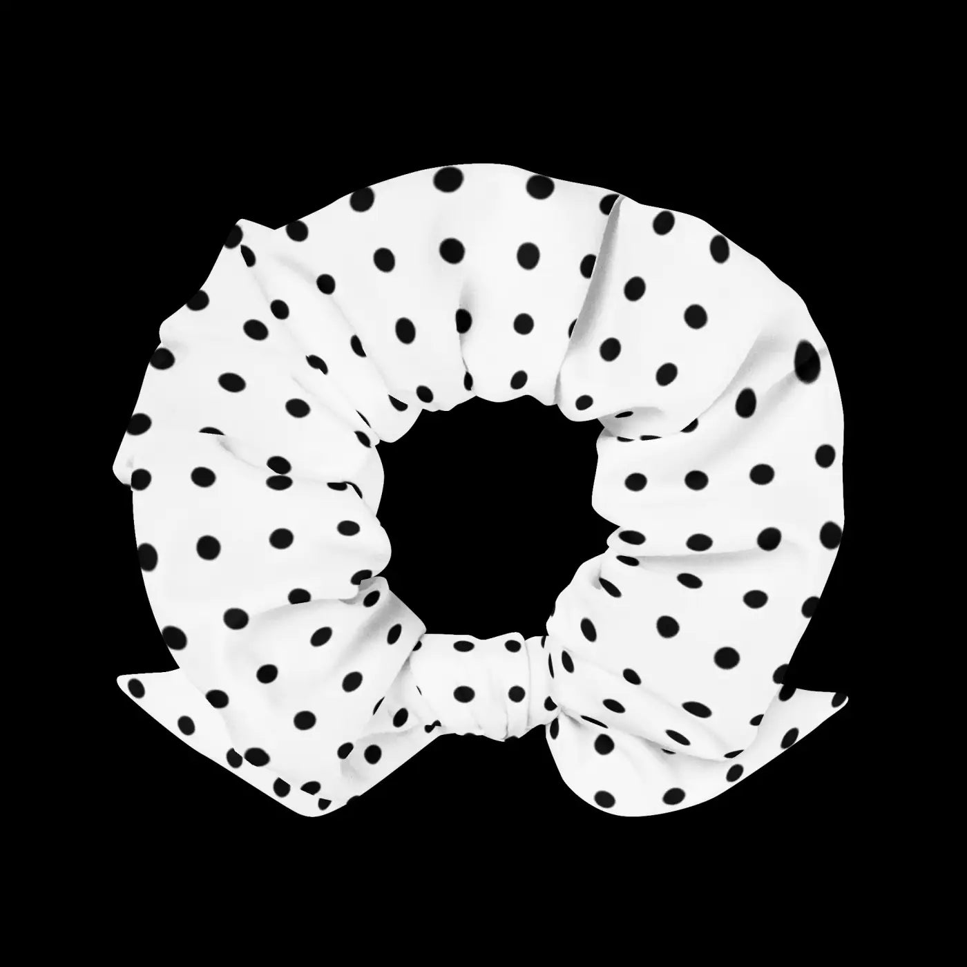 Sustainable Scrunchie - Polka Dot Eco Hair Tie - DipaliZ