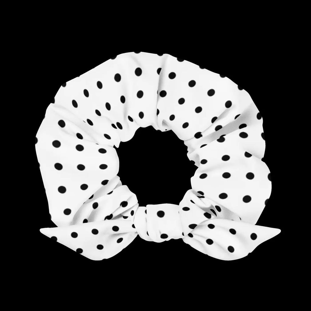 Sustainable Scrunchie - Polka Dot Eco Hair Tie - DipaliZ