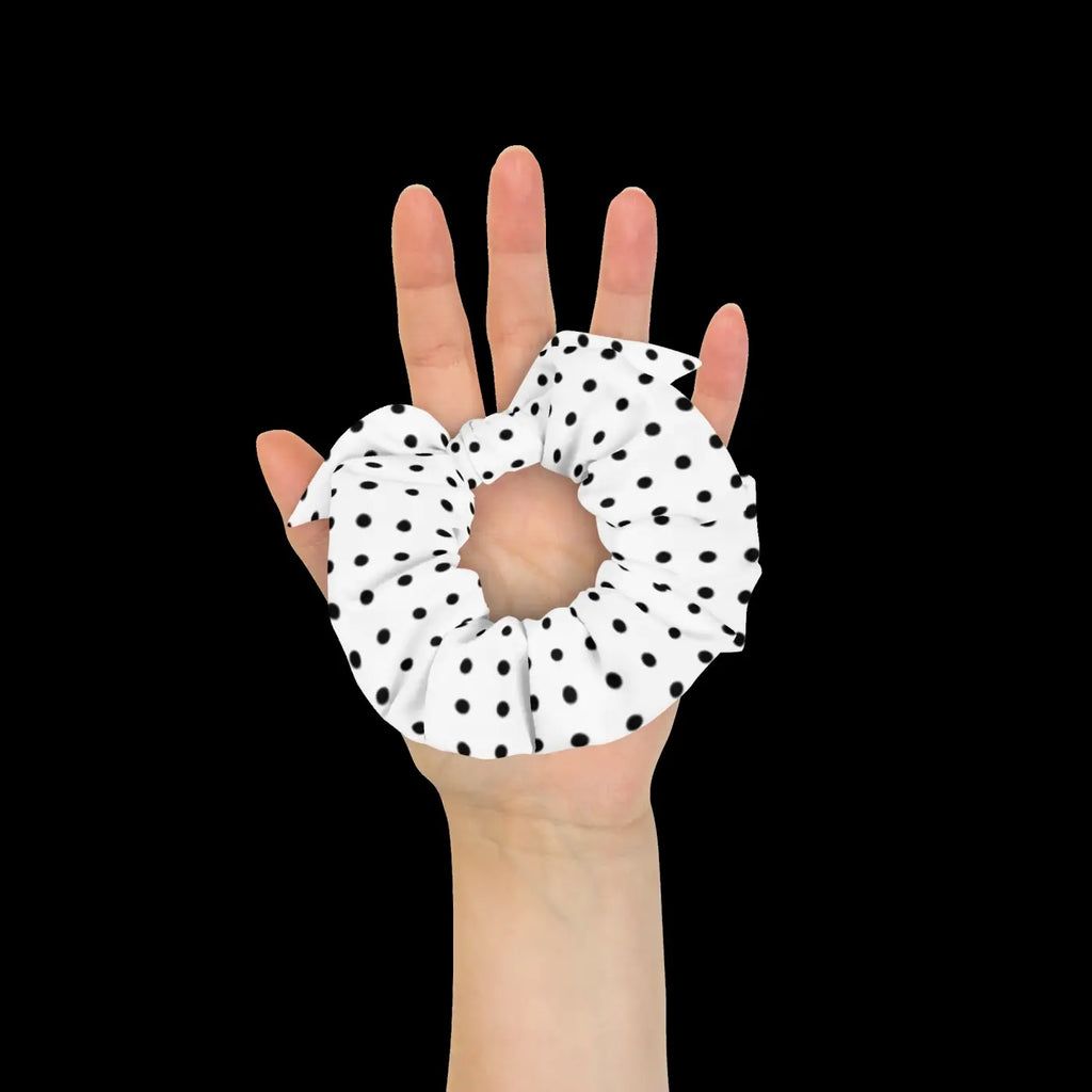 Sustainable Scrunchie - Polka Dot Eco Hair Tie - DipaliZ