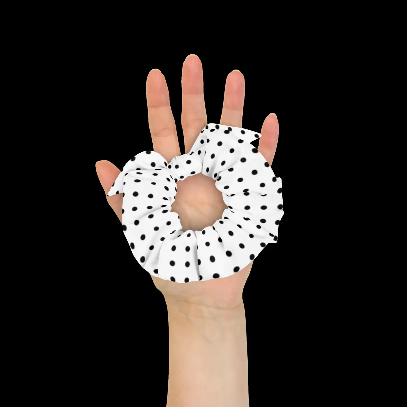 Sustainable Scrunchie - Polka Dot Eco Hair Tie - DipaliZ
