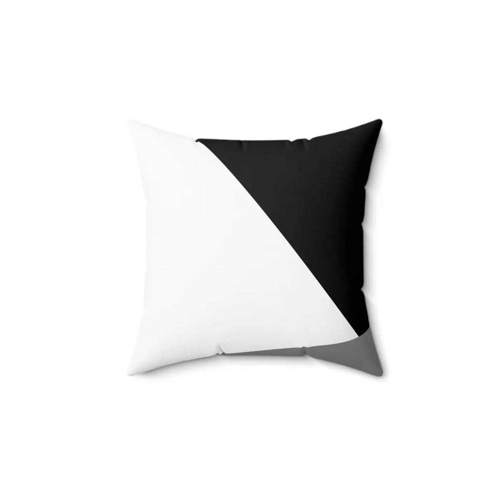 White Abstract Polyester Square Pillow - Modern Home Decor - DipaliZ