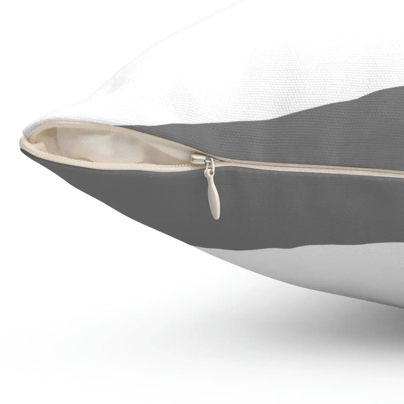 White Abstract Polyester Square Pillow - Modern Home Decor - DipaliZ