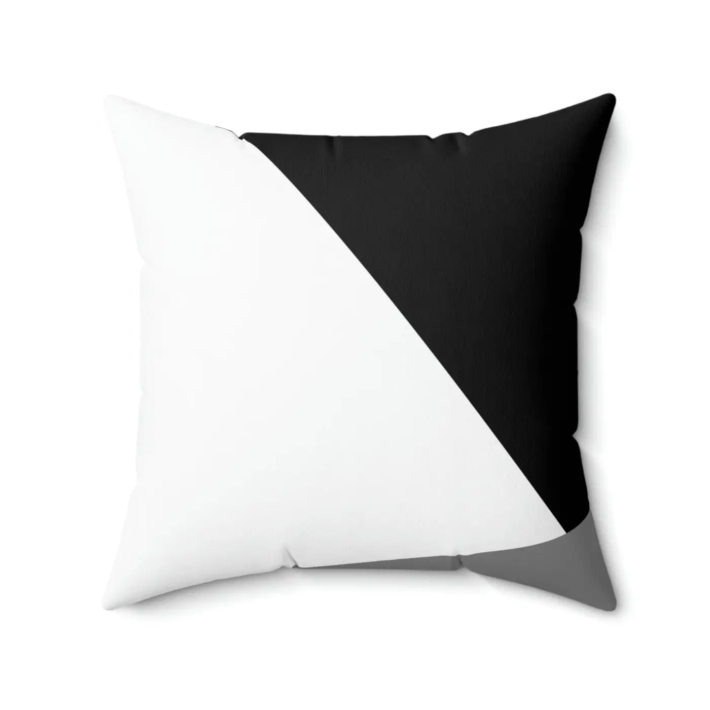 White Abstract Polyester Square Pillow - Modern Home Decor - DipaliZ