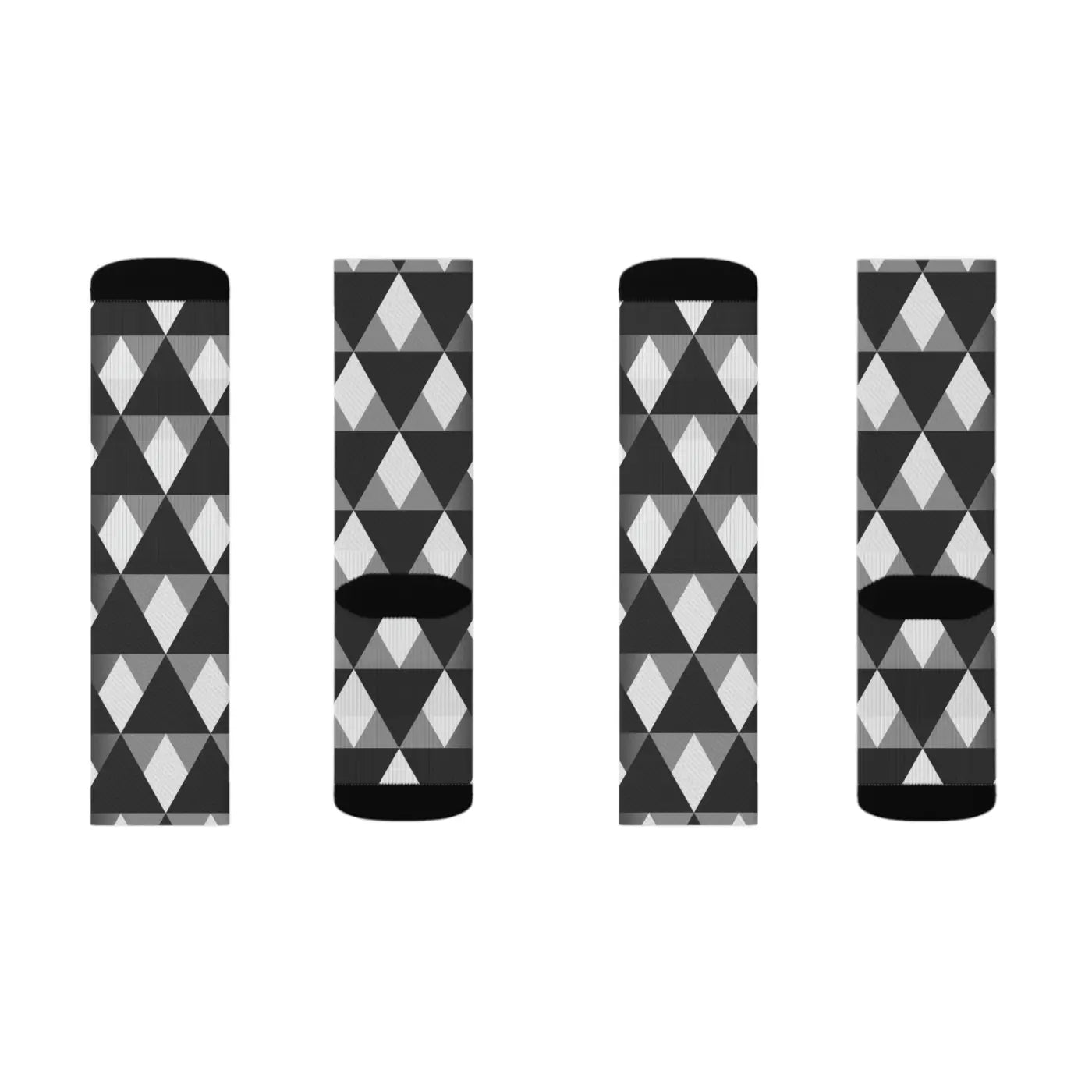 Grey Check Pattern Socks - Trendy Comfort Wear - DipaliZ