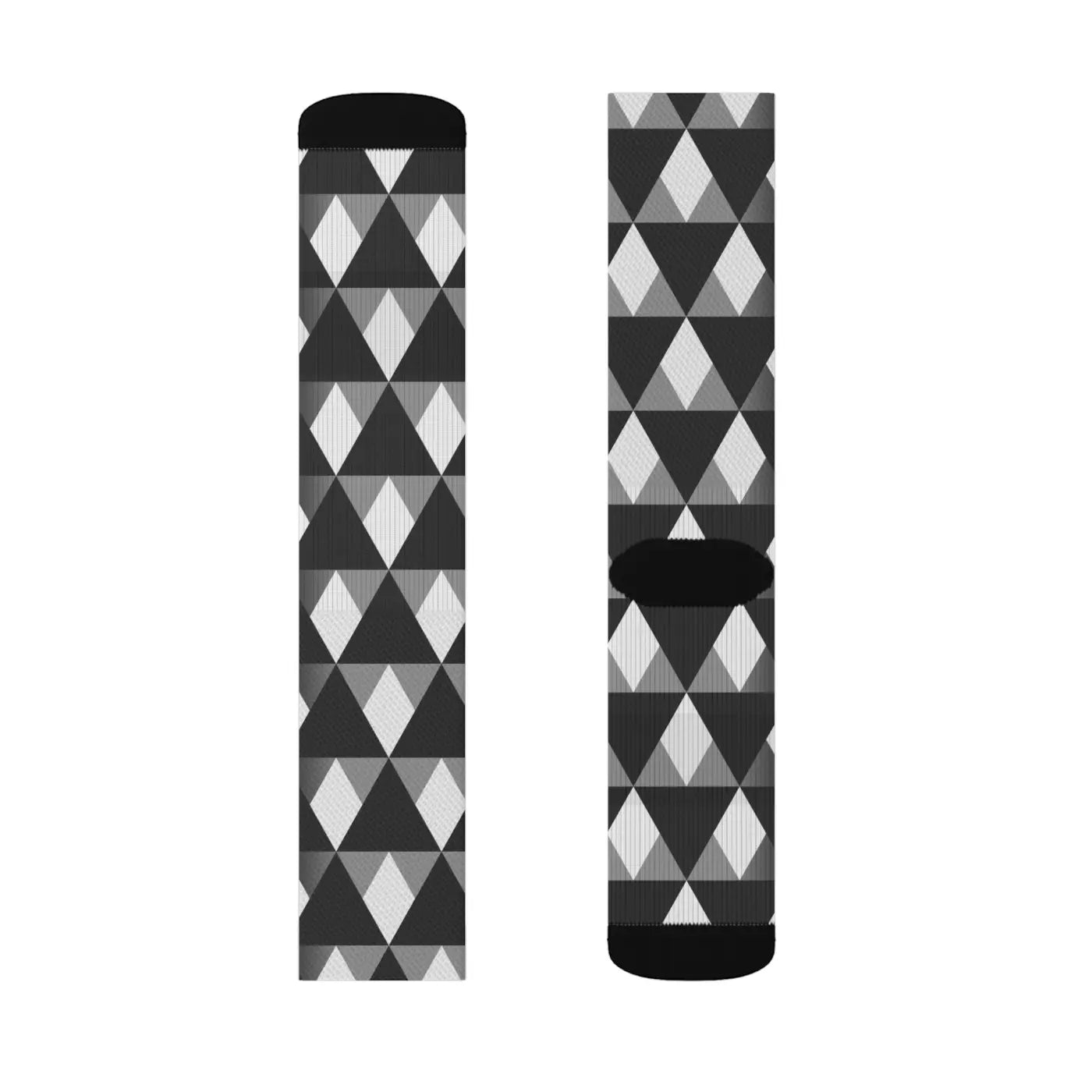 Grey Check Pattern Socks - Trendy Comfort Wear - DipaliZ