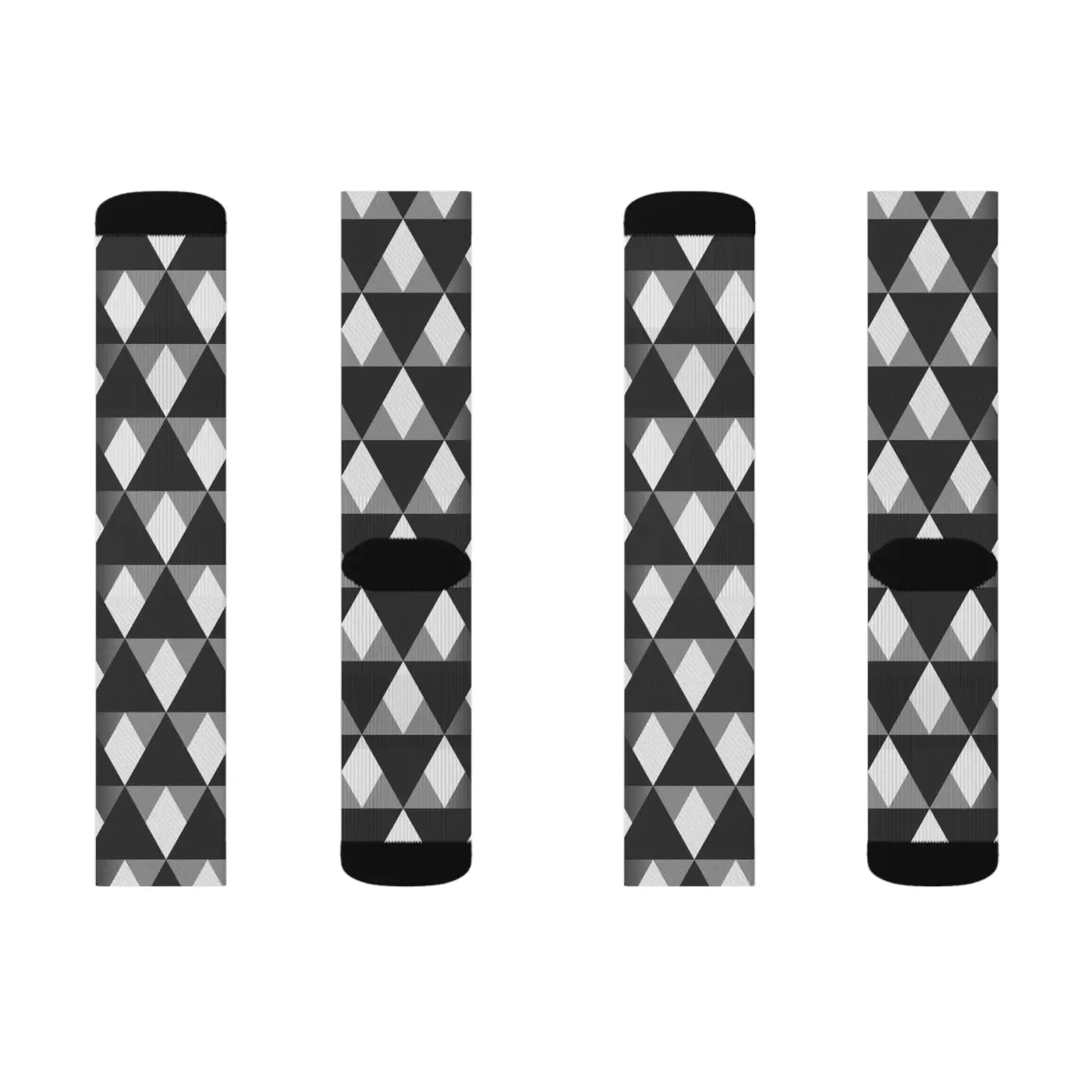 Grey Check Pattern Socks - Trendy Comfort Wear - DipaliZ