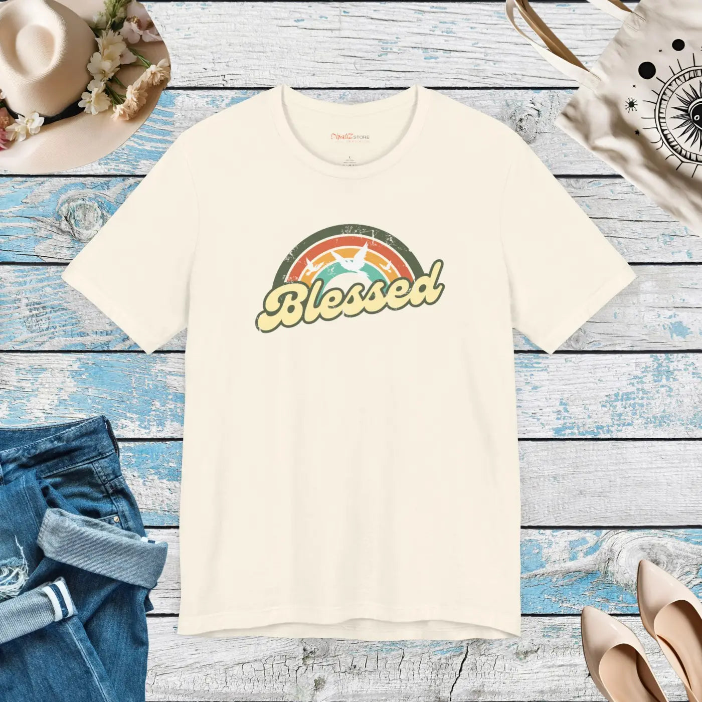 Blessed Christian T-Shirt - Soft Unisex Jersey Tee - DipaliZ