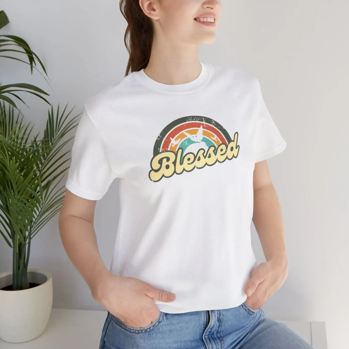 Blessed Christian T-Shirt - Soft Unisex Jersey Tee - DipaliZ