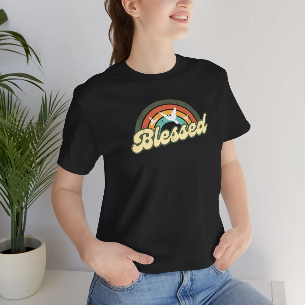 Blessed Christian T-Shirt - Soft Unisex Jersey Tee - DipaliZ