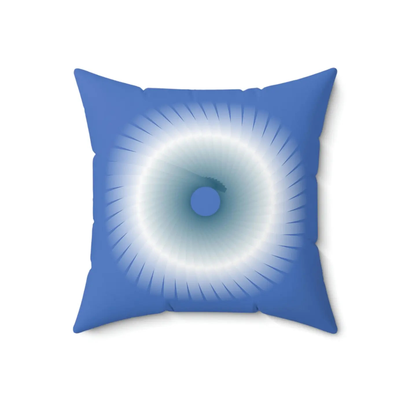 Blue Abstract Polyester Square Pillow - Modern Home Decor - DipaliZ
