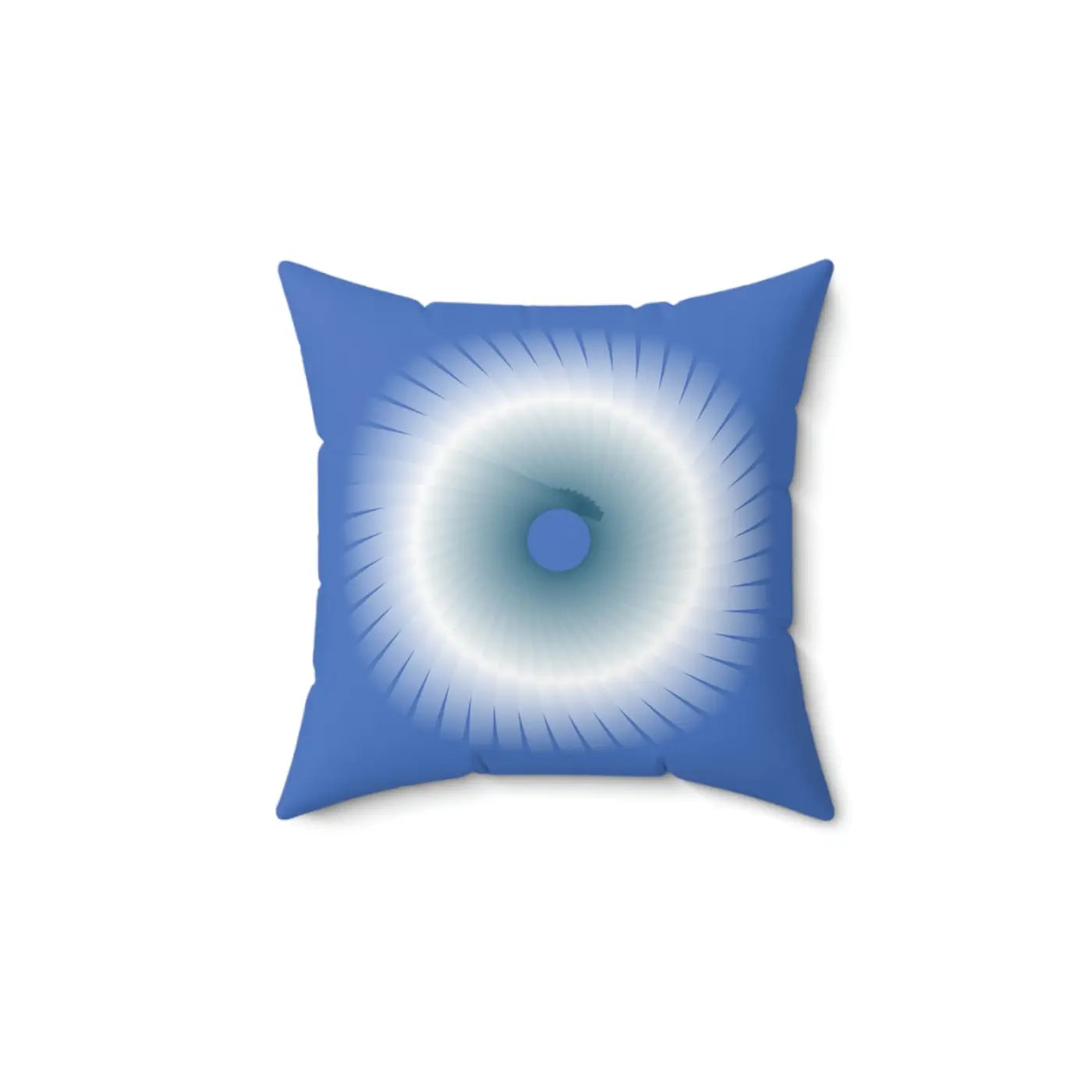 Blue Abstract Polyester Square Pillow - Modern Home Decor - DipaliZ