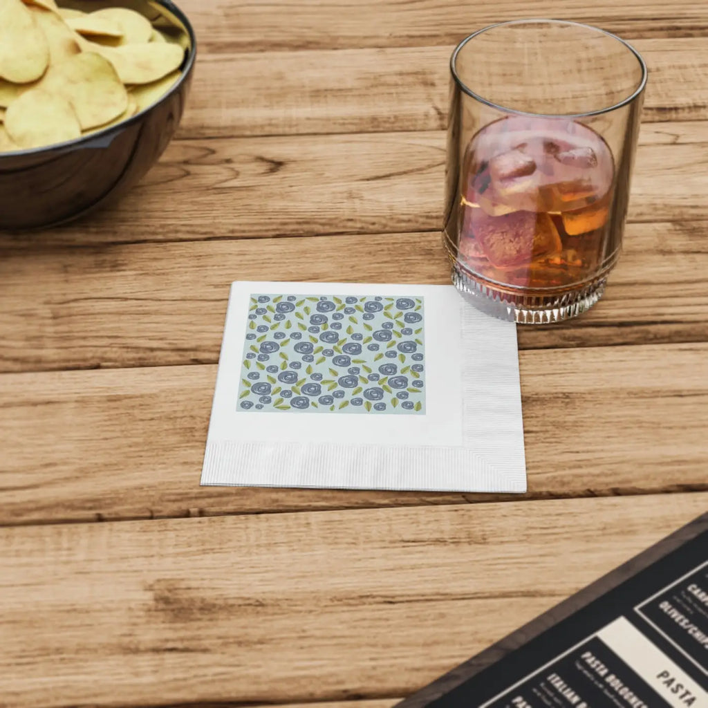 White Coined Napkins - Elegant Party Essential - DipaliZ