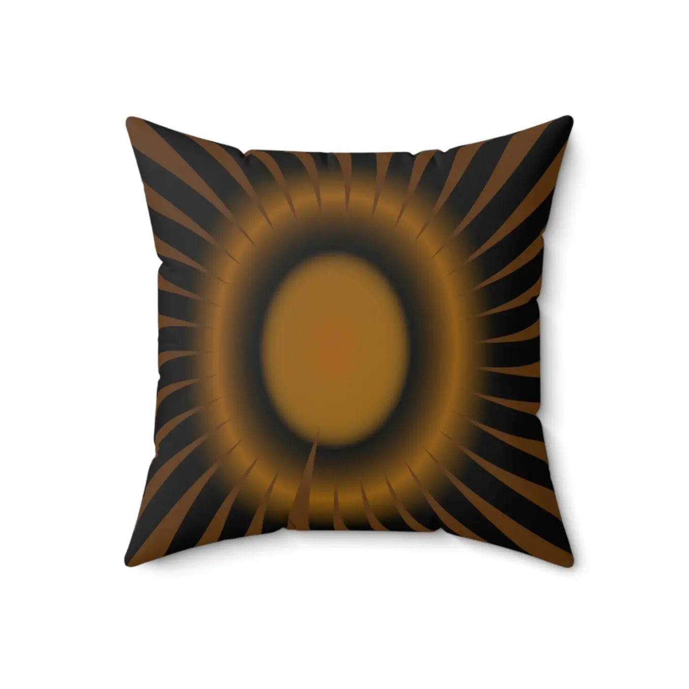 Brown Abstract Pattern Polyester Square Pillow - Modern - DipaliZ