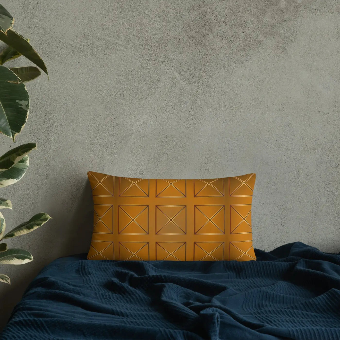 Brown Cross Throw Pillow - Insert Included - DipaliZ