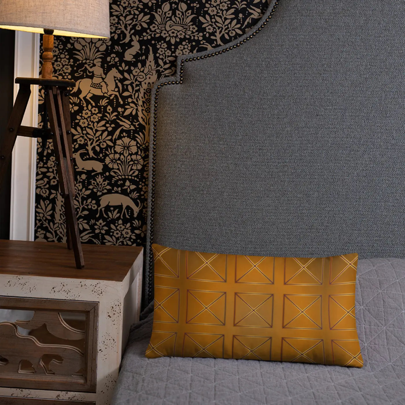 Brown Cross Throw Pillow - Insert Included - DipaliZ