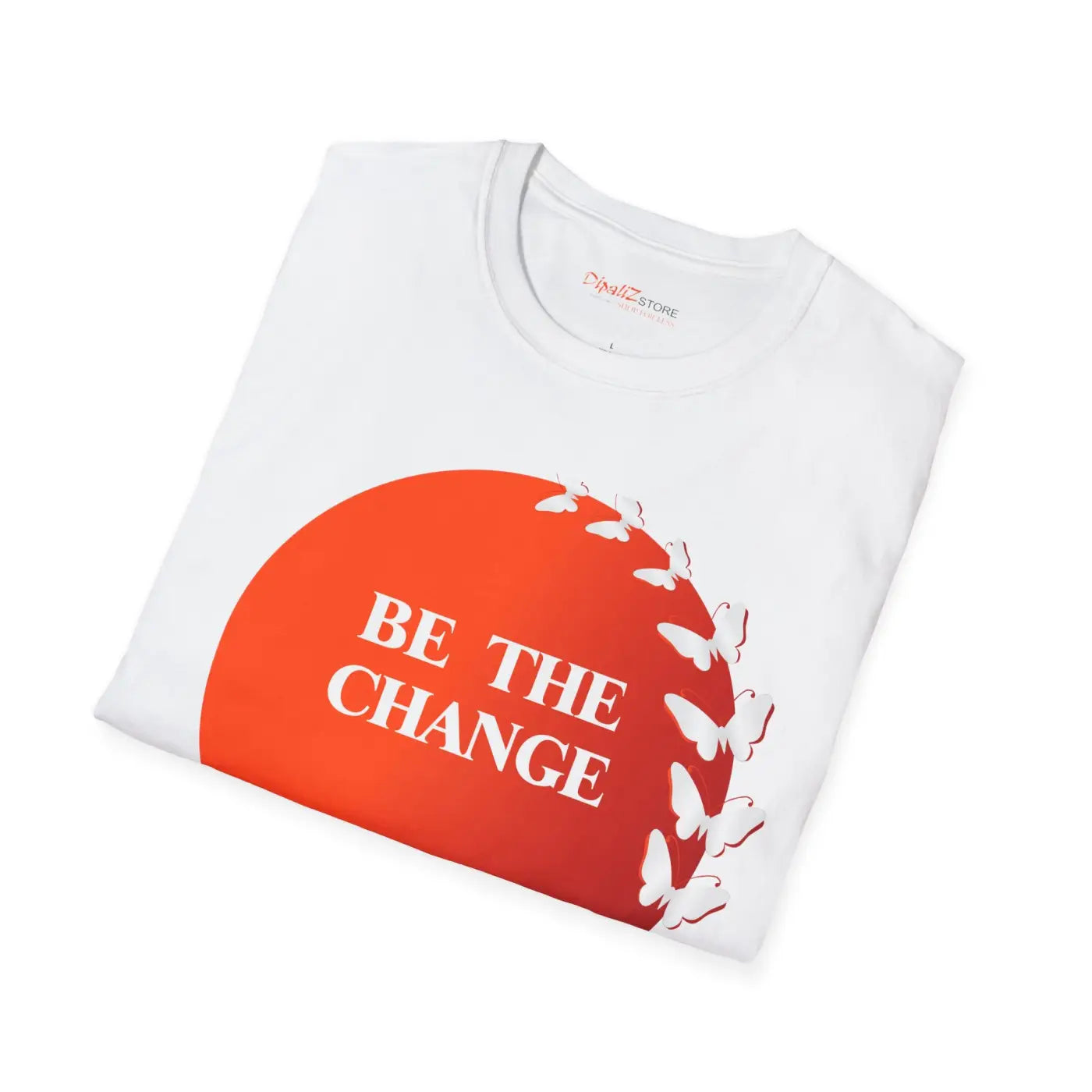 Butterfly T-Shirt - Be The Change Positive Vibes - DipaliZ