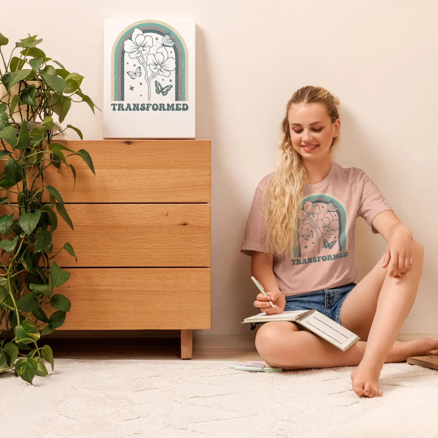 Unisex T Shirt - Sustainable Butterfly Design - DipaliZ